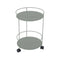 Guinguette Side Table with Wheels  option Lapilli Grey (Textured)