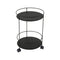 Guinguette Side Table with Wheels  option Liquorice (Textured)