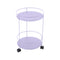 Guinguette Side Table with Wheels  option Marshmallow (Textured)