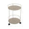 Guinguette Side Table with Wheels  option Nutmeg (Speckled Textured)