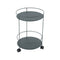 Guinguette Side Table with Wheels  option Storm Grey (Speckled Textured)
