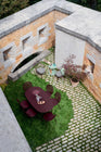Guinguette Outdoor Side Table with Wheels