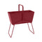 High Basket Planter  option Chili Red (Textured)