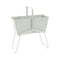 High Basket Planter  option Clay Grey (Textured)