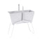 High Basket Planter  option Cotton (Textured)