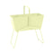 High Basket Planter  option Frosted Lemon (Textured)
