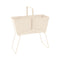 High Basket Planter  option Latte Beige (Textured)