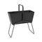High Basket Planter  option Liquorice (Textured)