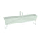 Long Basket Planter  option Ice Mint (Textured)
