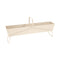Long Basket Planter  option Latte Beige (Textured)