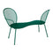 Lorette Conversation Bench  option Cedar Green (Textured)