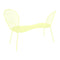 Lorette Conversation Bench  option Frosted Lemon (Textured)