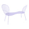 Lorette Conversation Bench  option Marshmallow (Textured)