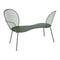 Lorette Conversation Bench  option Rosemary (Textured)