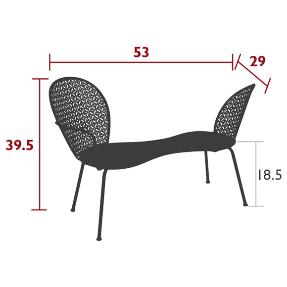 Lorette Conversation Bench