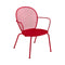 Lorette Low Armchair (Set of 2)  option Chili Red (Textured)