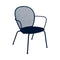 Lorette Low Armchair (Set of 2)  option Deep Blue (Textured)