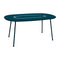 Lorette Oval Dining Table  option Acapulco Blue (Textured)