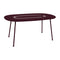 Lorette Oval Dining Table  option Black Cherry (Textured)