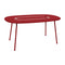 Lorette Oval Dining Table  option Chili Red (Textured)