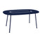 Lorette Oval Dining Table  option Deep Blue (Textured)