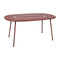 Lorette Oval Dining Table  option Red Ochre (Textured)