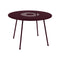 Lorette Round Dining Table  option Black Cherry (Textured)