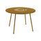Lorette Round Dining Table  option Gingerbread (Textured)