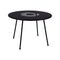Lorette Round Dining Table  option Liquorice (Textured)