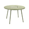 Lorette Round Dining Table  option Willow Green (Speckled Textured)