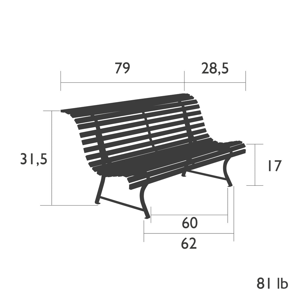 Louisiane Outdoor Bench