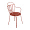 Louvre Armchair (Set of 2)  option Red Ochre (Textured)