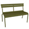 Luxembourg 2 Seater Bench  option Pesto (Textured)