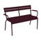 Luxembourg 2-Seater Garden Bench  option Black Cherry (Textured)