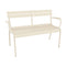 Luxembourg 2-Seater Outdoor Garden Bench  option Latte Beige (Textured)