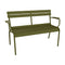 Luxembourg 2-Seater Garden Bench  option Pesto (Textured)