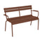 Luxembourg 2-Seater Garden Bench  option Red Ochre (Textured)