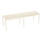 Luxembourg 3 Seater Outdoor Bench  option Latte Beige (Textured)