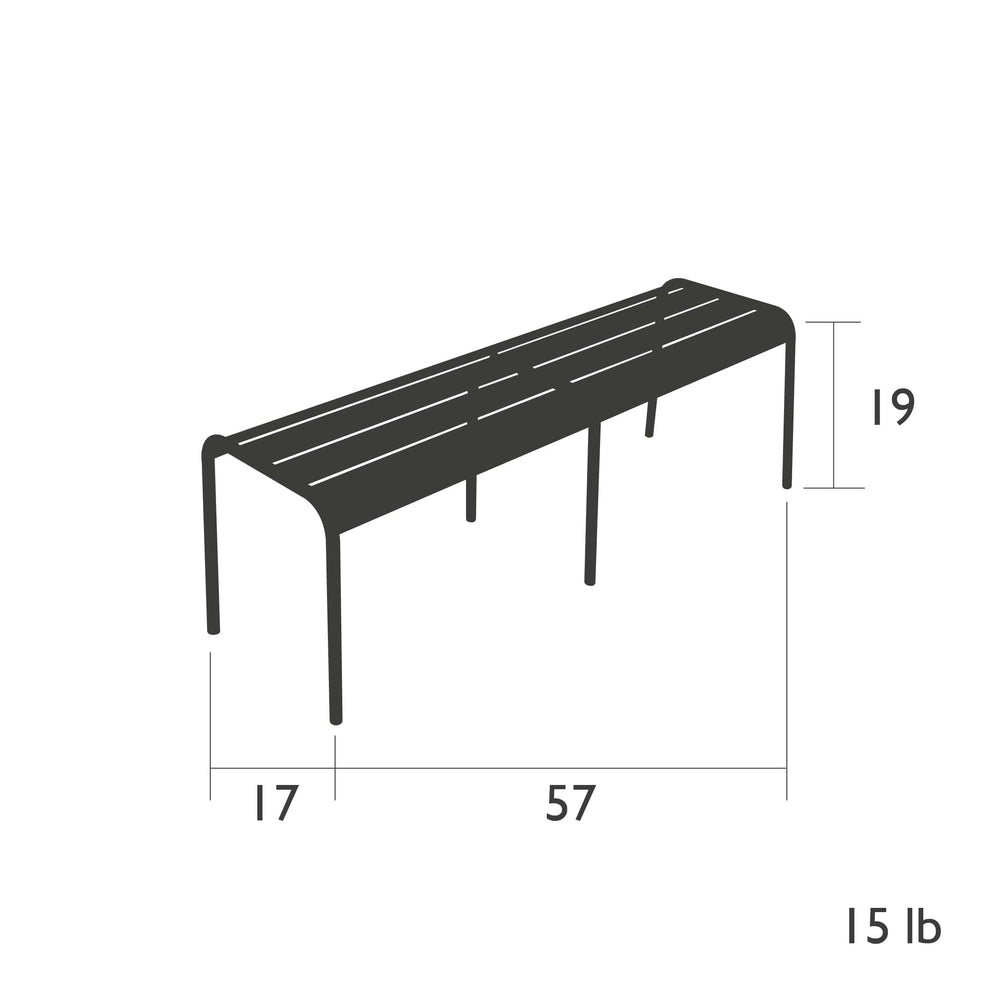 Luxembourg 3 Seater Outdoor Bench
