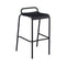 Luxembourg Low Back Bar Stool (Set of 2)  option Anthracite (Speckled Textured)