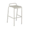 Luxembourg Low Back Bar Stool (Set of 2)  option Clay Grey (Textured)