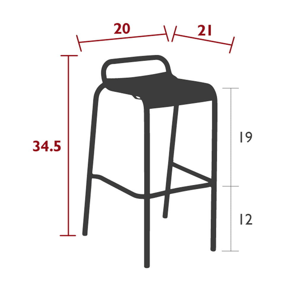 Luxembourg Low Back Bar Stool (Set of 2)