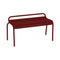 Luxembourg Compact Bench  option Chili Red (Textured)