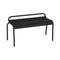 Luxembourg Compact Bench  option Liquorice (Textured)