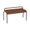 Luxembourg Compact Bench  option Red Ochre (Textured)