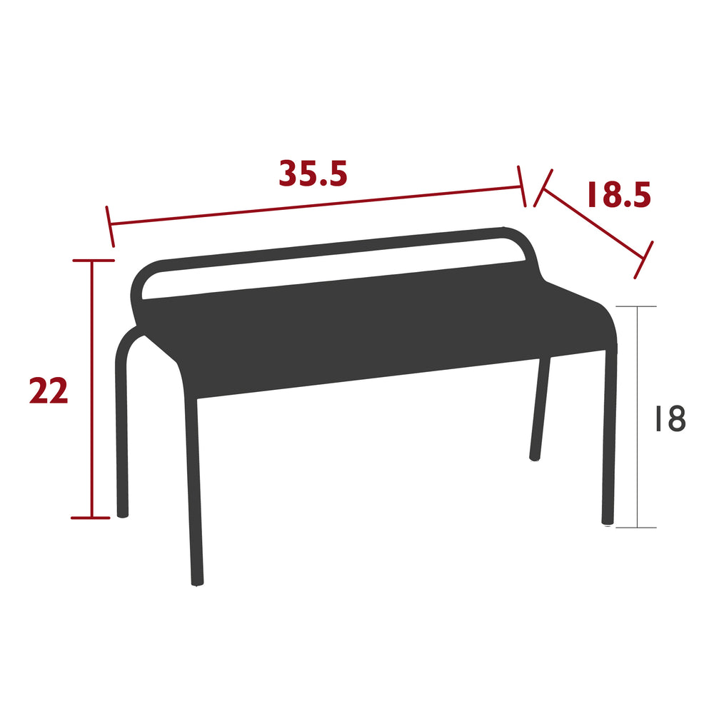 Luxembourg Compact Outdoor Bench