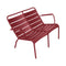 Luxembourg Duo Low Armchair  option Chili Red (Textured)
