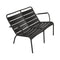 Luxembourg Duo Low Armchair  option Liquorice (Textured)
