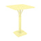 Luxembourg High Pedestal Table  option Frosted Lemon (Textured)