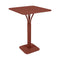 Luxembourg High Pedestal Table  option Red Ochre (Textured)